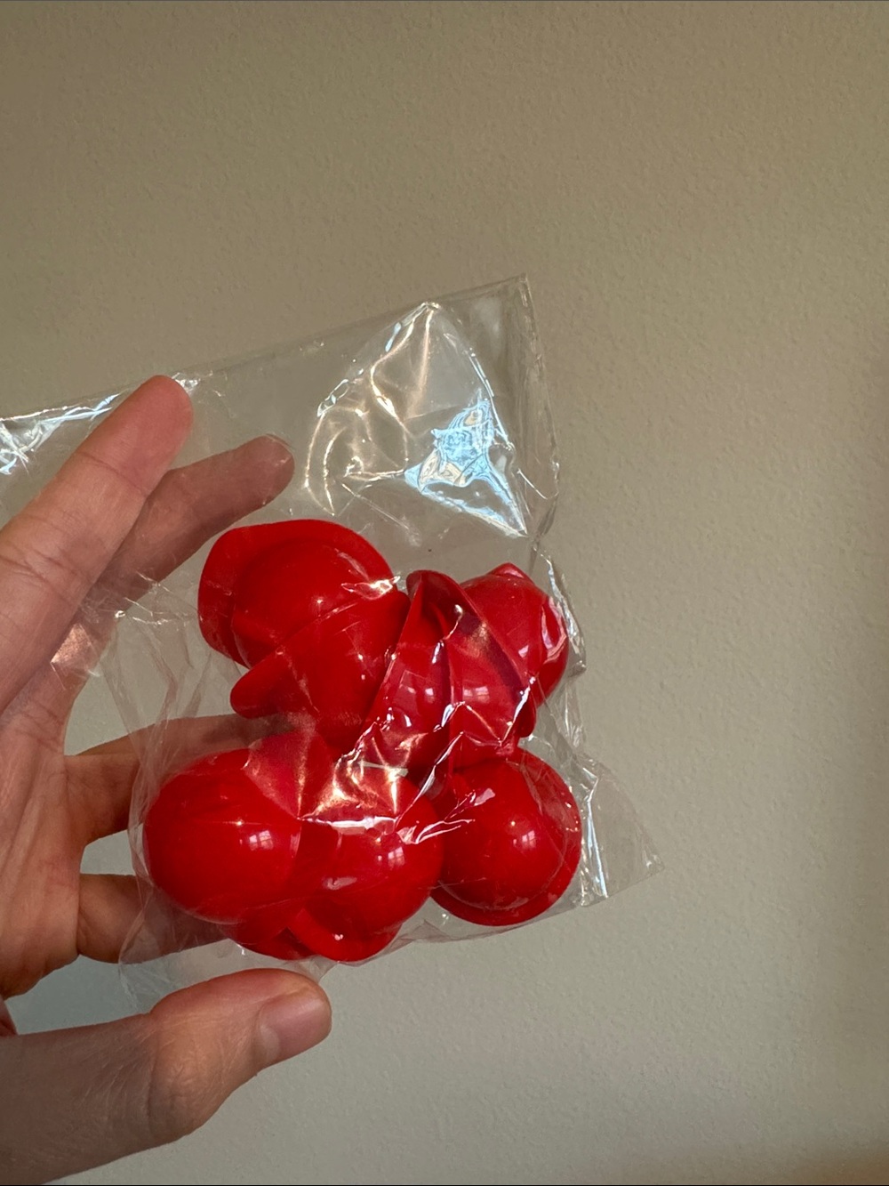 Red Plastic Mini Hard Hats